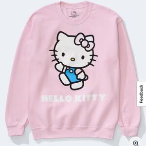 Sanrio Aeropostale Hello Kitty Crew Neck Pink Cute Sweatshirt XS
